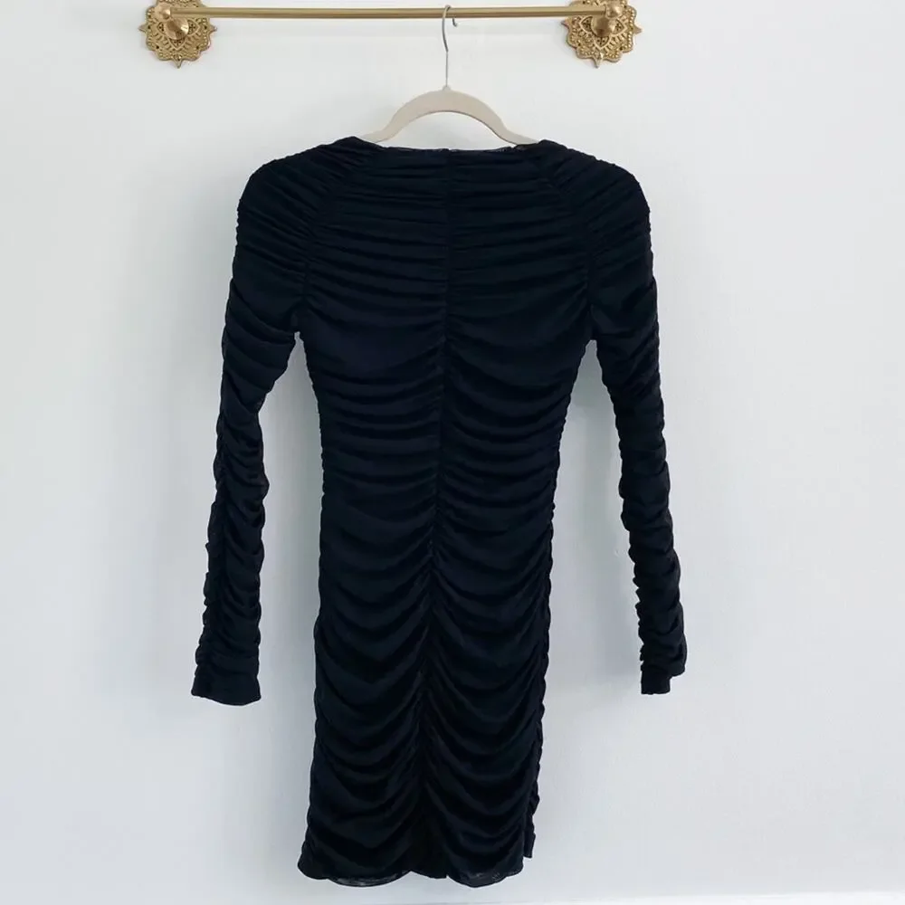 Michael Costello x Revolve Franky Bodycon Square Neck Long Sleeve Dress - Picture 6 of 6